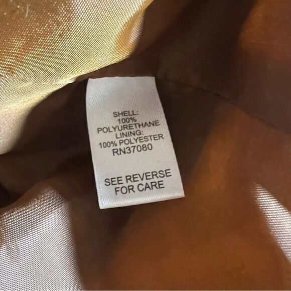 Cato EST 1946 Brown‎ Zip Up Leather Moto Jacket Womens Size Medium - Picture 4 of 6